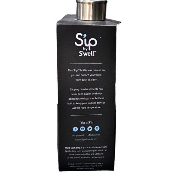 NEW Sip by Swell Water Bottle 15 oz Spearmint Green Stainless Steel Insulated - Picture 3 of 5